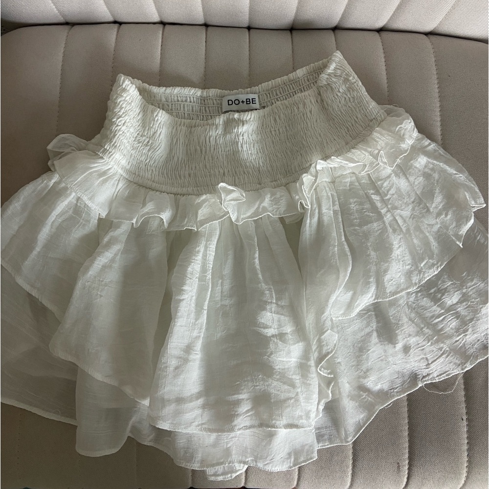 white skirt